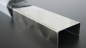 Preview: Edelstahl U-Profil V2A d50 marmoriert 0,80 mm
