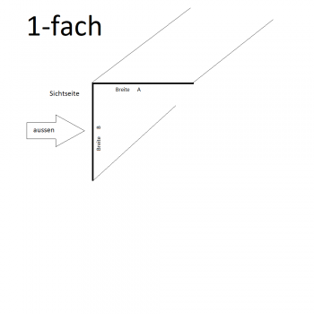 Edelstahl Winkel hochglanzpoliert 0,8mm stark Super-Mirror 8